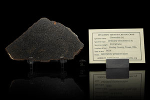 Lot #2115  Clarendon (C) Stone Meteorite Slice and Fragment - Image 3