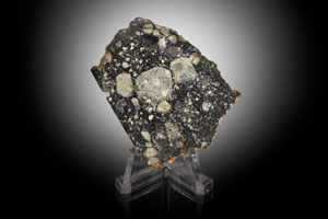 Lot #2124  NWA 11303 Lunar Meteorite Slice - Image 1