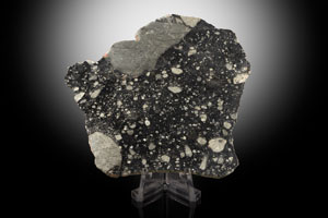 Lot #2122  NWA 11303 Lunar Meteorite Slice - Image 1