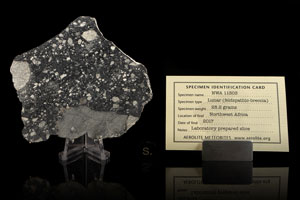 Lot #2122  NWA 11303 Lunar Meteorite Slice - Image 2
