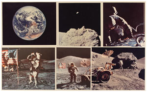 Lot #2029  Apollo 17 Lot of (6) Vintage Original NASA Photographs - Image 1