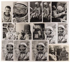 Lot #2067 Wally Schirra Lot of (14) Vintage Original NASA Photographs - Image 1