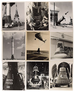 Lot #2064  Mercury Program Lot of (24) Vintage Original NASA Photographs - Image 2