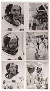 Lot #2007  Apollo 11 Training Lot of (18) Vintage Original NASA Photographs