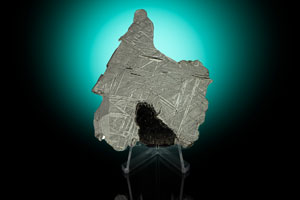 Lot #2134  Saint-Aubin Iron Meteorite Slice - Image 1
