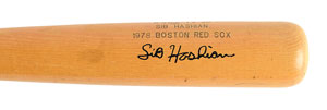 Lot #730  Boston: Sib Hashian's Louisville Slugger Baseball Bat - Image 2