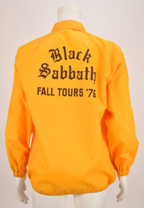 Lot #712  Boston: Sib Hashian's 1976 Black Sabbath Tour Jacket and Backstage Pass - Image 1