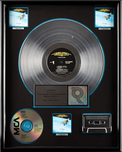Lot #732  Boston: Sib Hashian's Multi-Platinum RIAA Award for 'Third Stage' - Image 1