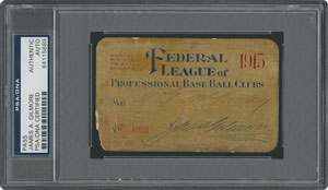 Lot #1097  Federal League Annual 1915 Pass