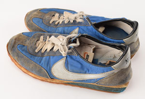 Lot #702  LIVE Boston: Sib Hashian's Studio-Used Pair of 'Kick Drum Nike' Running Shoes - Image 2