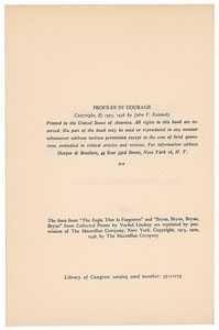 Lot #9 John F. Kennedy Signed Book - Image 3