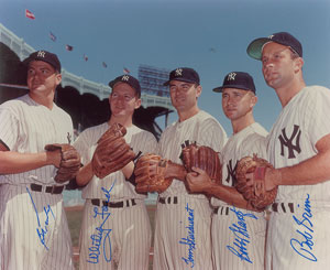 Lot #1129  NY Yankees Pitchers - Image 1
