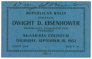 Lot #157 Dwight D. Eisenhower - Image 1