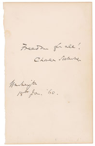 Lot #381 Charles Sumner - Image 1