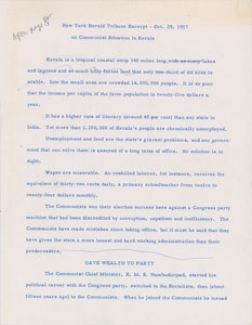 Lot #11 John F. Kennedy Speech Draft