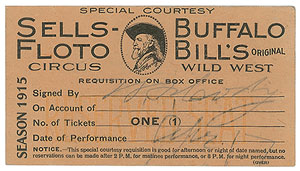 Lot #281 William F. ‘Buffalo Bill’ Cody