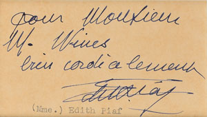 Lot #815 Edith Piaf - Image 2