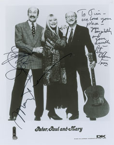 Lot #824  Peter, Paul and Mary - Image 1