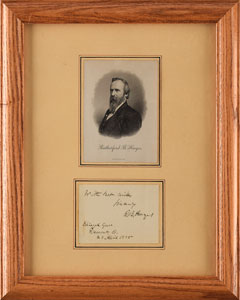 Lot #170 Rutherford B. Hayes - Image 1