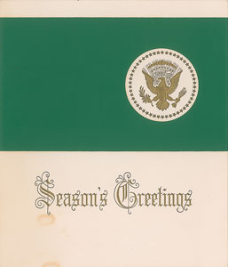 Lot #19 John F. Kennedy Signed Christmas Card