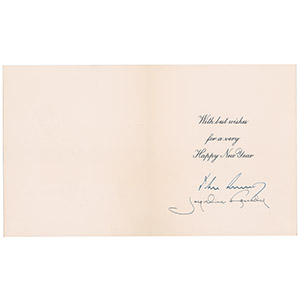 Lot #19 John F. Kennedy Signed Christmas Card - Image 1