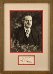 Lot #911 Lionel Barrymore - Image 1