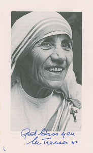 Lot #352  Mother Teresa