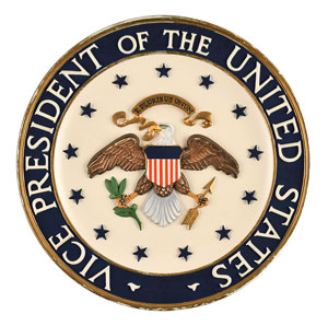 Lot #138  Vice Presidential Podium Seal - Image 1