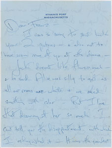 Lot #2 Jacqueline Kennedy Autograph Letter Signed