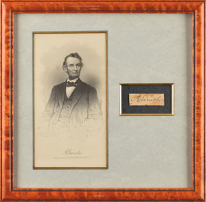 Lot #102 Abraham Lincoln