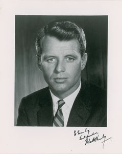 Lot #80 Robert F. Kennedy Signed Photograph - Image 1