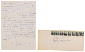 Lot #42 John F. Kennedy, Jr. Autograph Letter