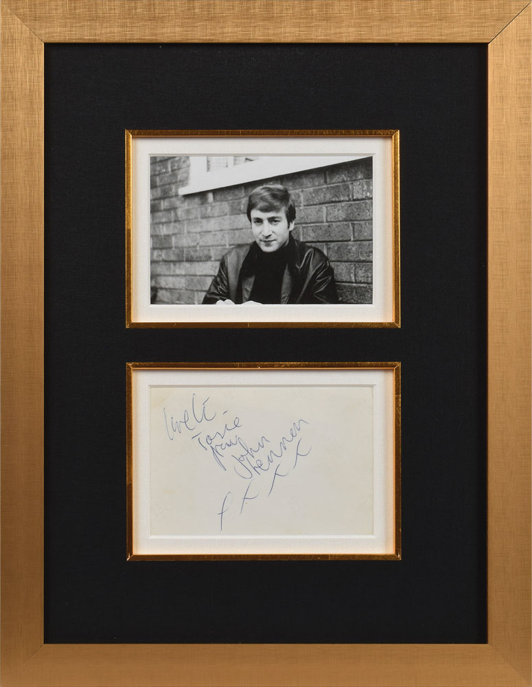 Lot #5046 John Lennon Signed Photograph