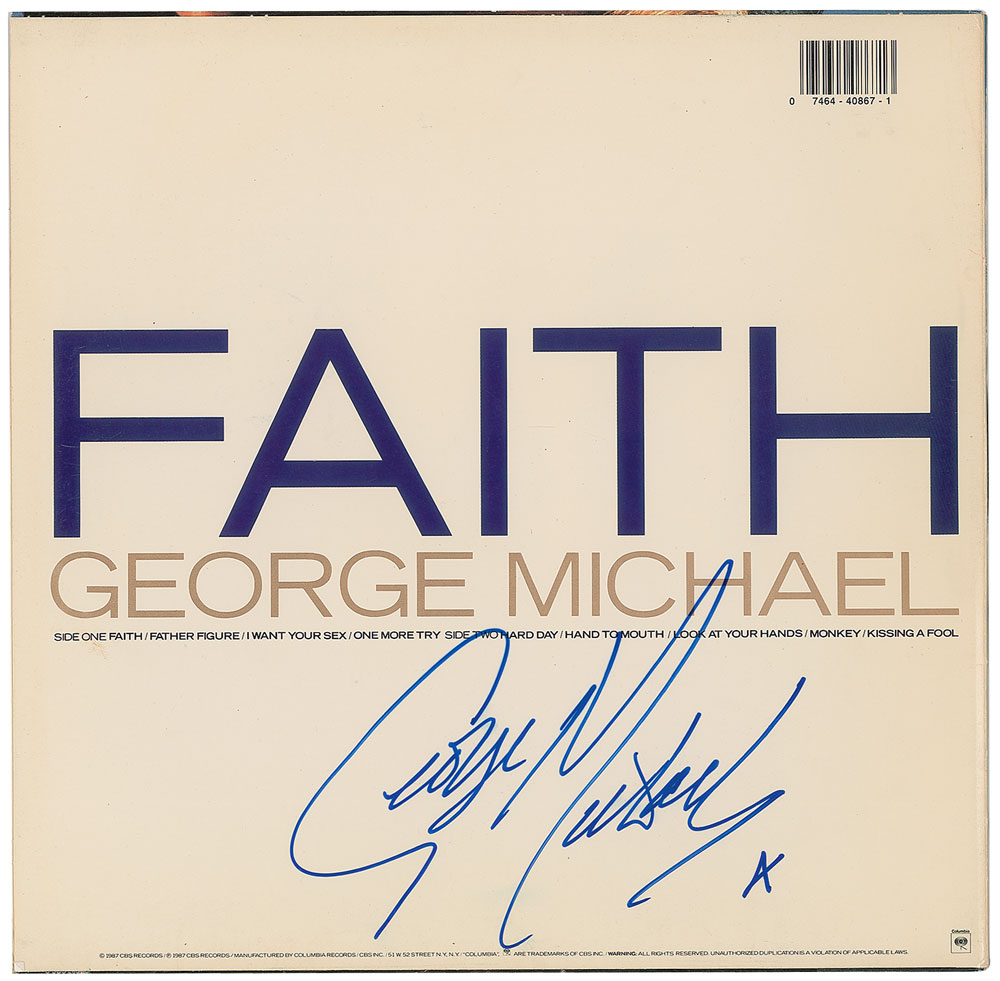 Lot #5467 George Michael Signed Album