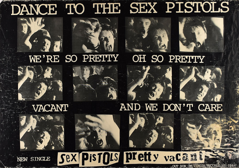 Lot #5353 The Sex Pistols 'Pretty Vacant' Promotional Poster