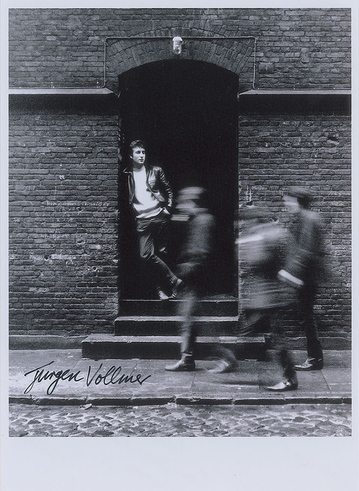 John Lennon Photograph Signed By Jurgen Vollmer RR Auction John Lennon Photograph Signed By Jurgen Vollmer RR Auction