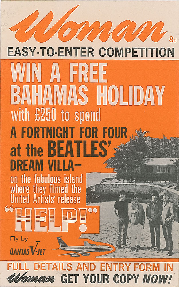 Lot #5066  Beatles Help! Competition Flyer