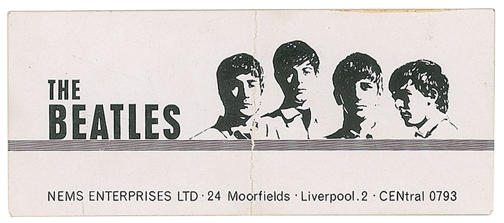 Lot #5067  Beatles NEMS Business Card