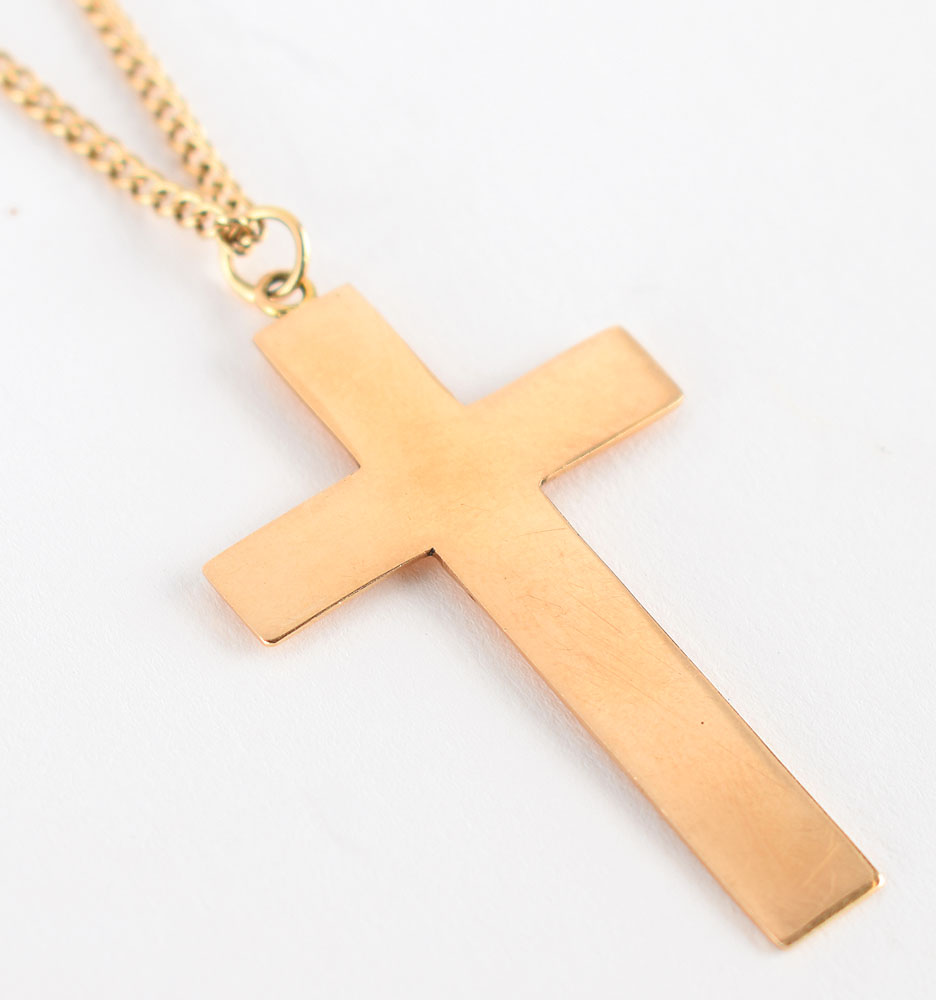 Lot #5380  Prince's Gold Cross Necklace