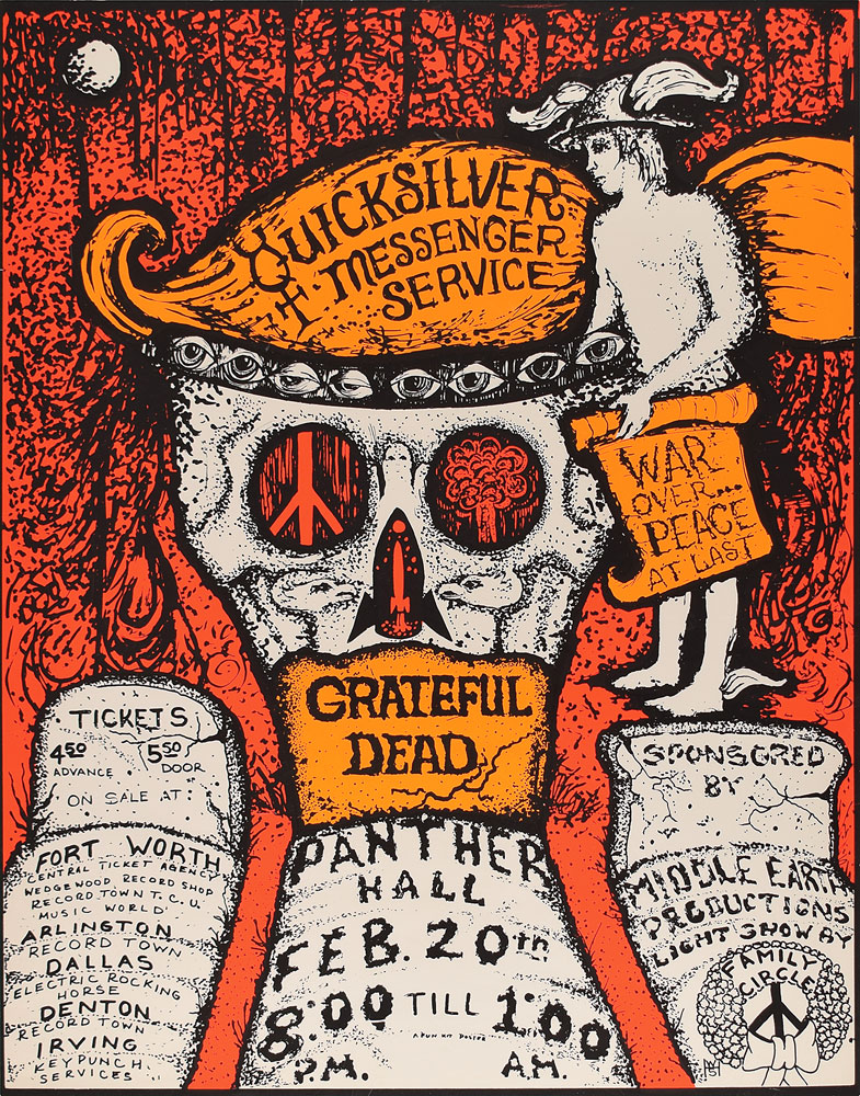 Lot #5150  Grateful Dead and Quicksilver Messenger Service 1970 Poster