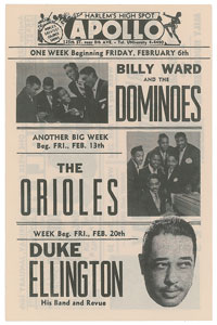 Lot #5223 Duke Ellington 1953 Apollo Theatre Handbill - Image 1