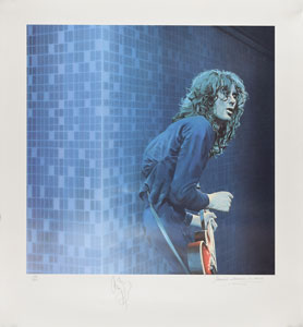 Lot #5168 Jimmy Page Signed Print