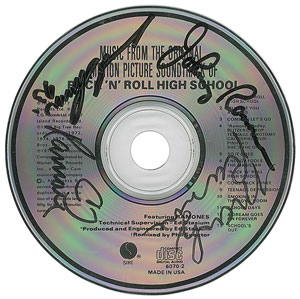 Lot #5339  Ramones Signed CD