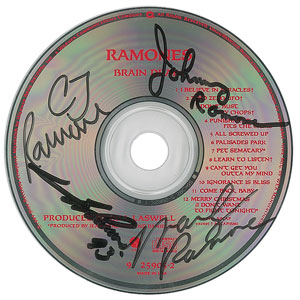 Lot #9175  Ramones Signed CD