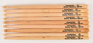 Lot #5332 Marky Ramone Group of (9) Drum Sticks