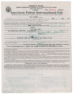 Lot #5311  Eagles: Glenn Frey Signed Document