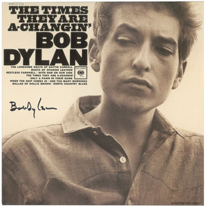 Lot #5106 Bob Dylan Signed Album