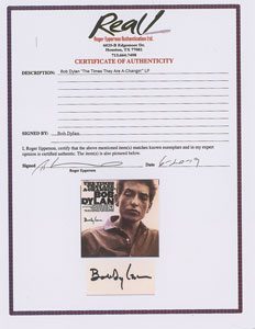 Lot #5106 Bob Dylan Signed Album - Image 3