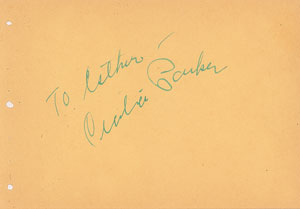 Lot #5191 Charlie Parker Signature