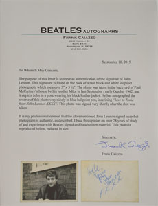 Lot #5046 John Lennon Signed Photograph - Image 4